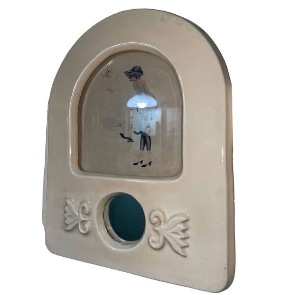 ArtDeco Vintage Ceramic Frame Brise of May - Picture 3 of 6